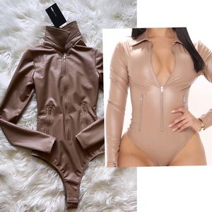 Fashion Nova Tan bodysuit